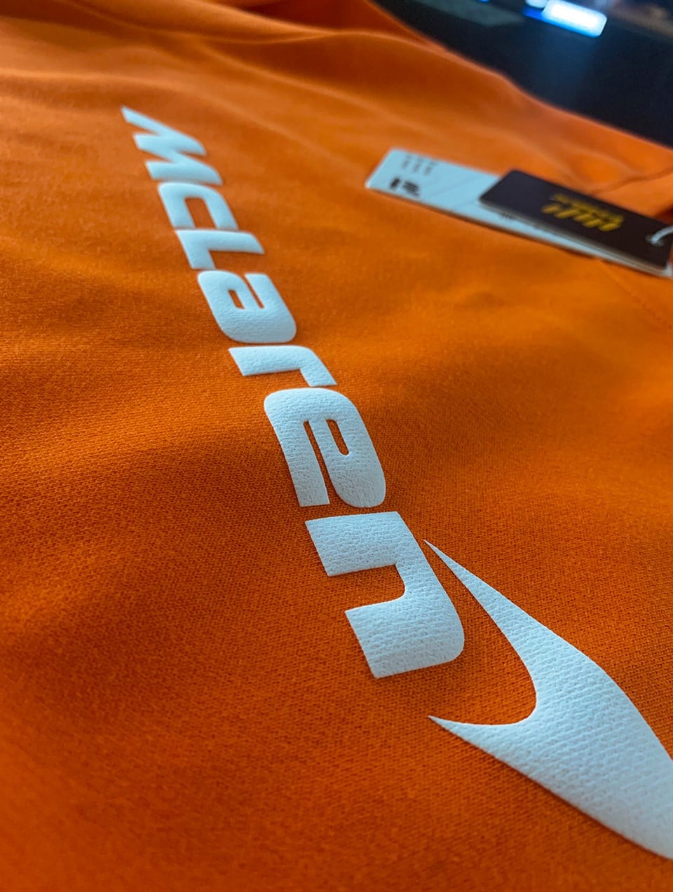 McLaren Beyaz Puf Baskılı Sweatshirt