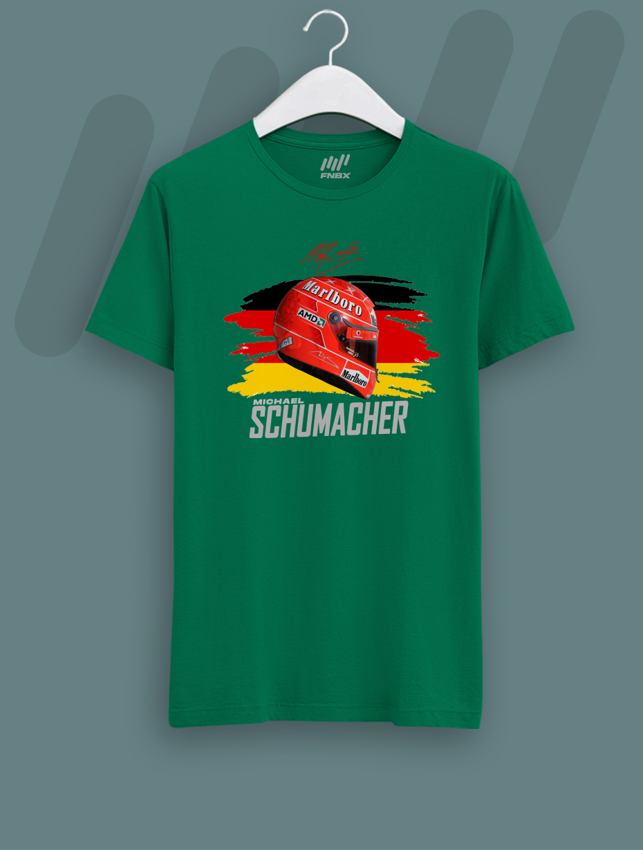 Michael Schumacher Kask Parlayan Vizör Baskılı T-Shirt