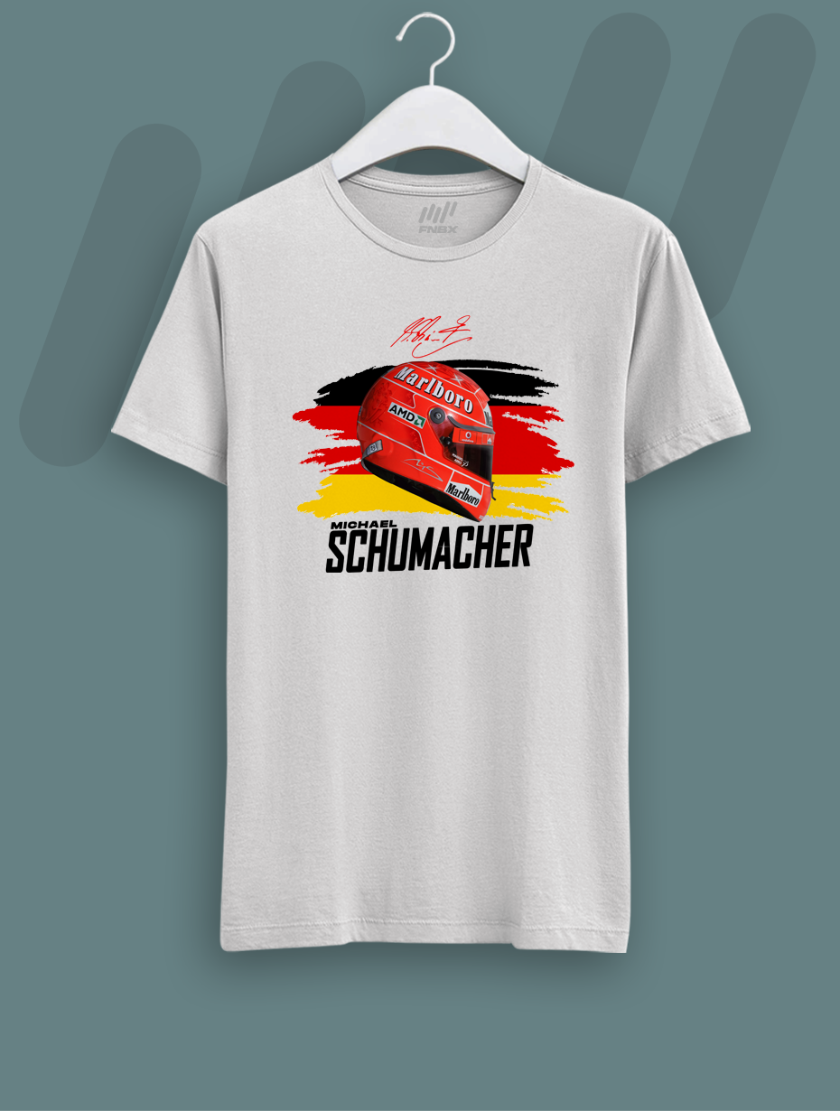 Michael Schumacher Kask Parlayan Vizör Baskılı T-Shirt