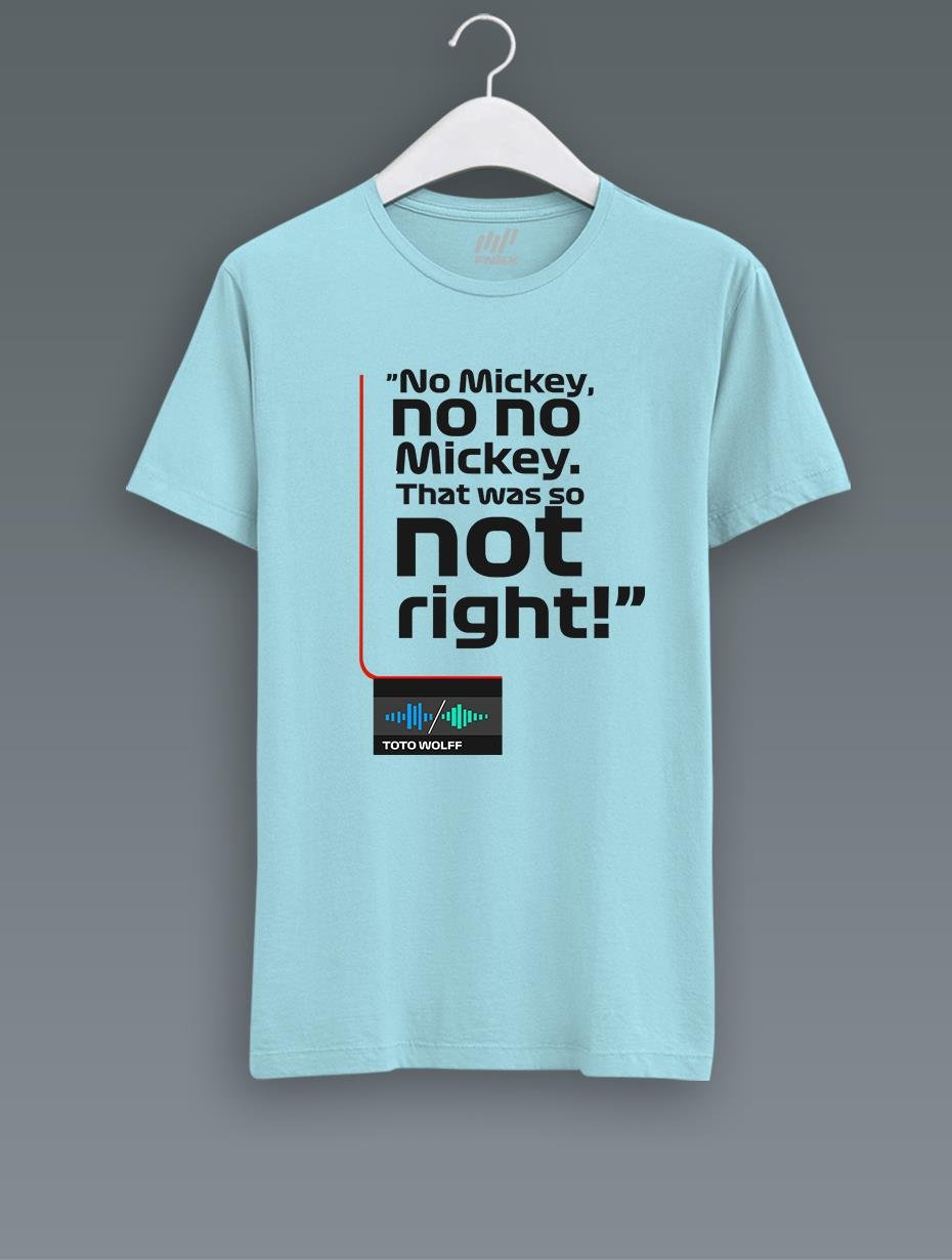 No Mickey No No Beyaz T-Shirt