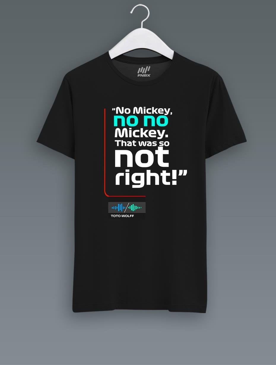 No Mickey No No Beyaz T-Shirt