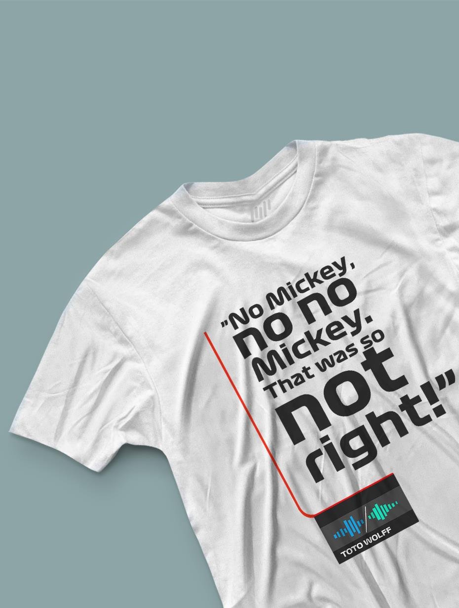 No Mickey No No Beyaz T-Shirt