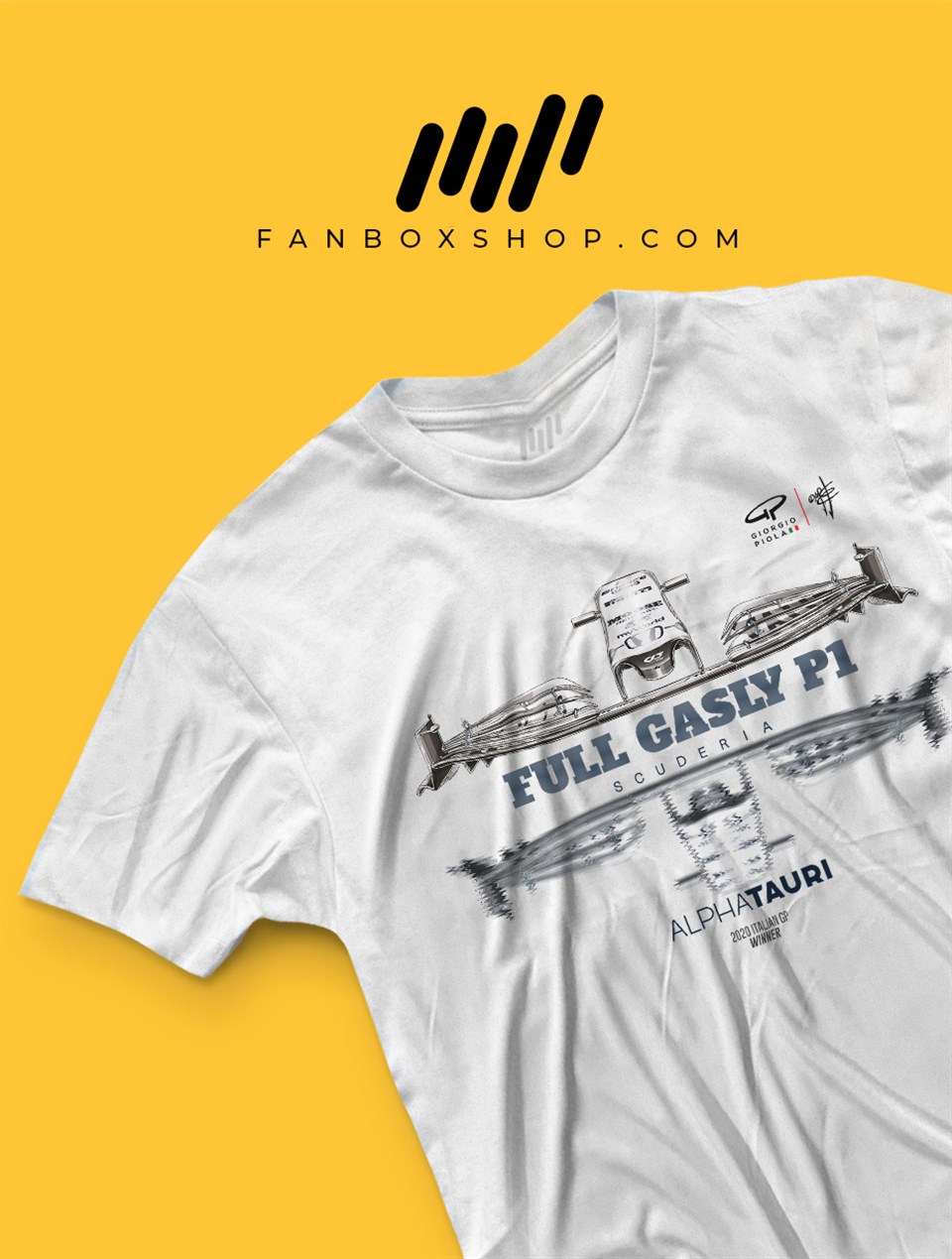 Pierre Gasly Alpha Tauri 2020 İtalya GP T-Shirt
