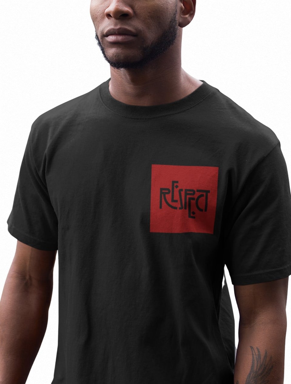 Respect Ön-Arka Baskılı T-Shirt