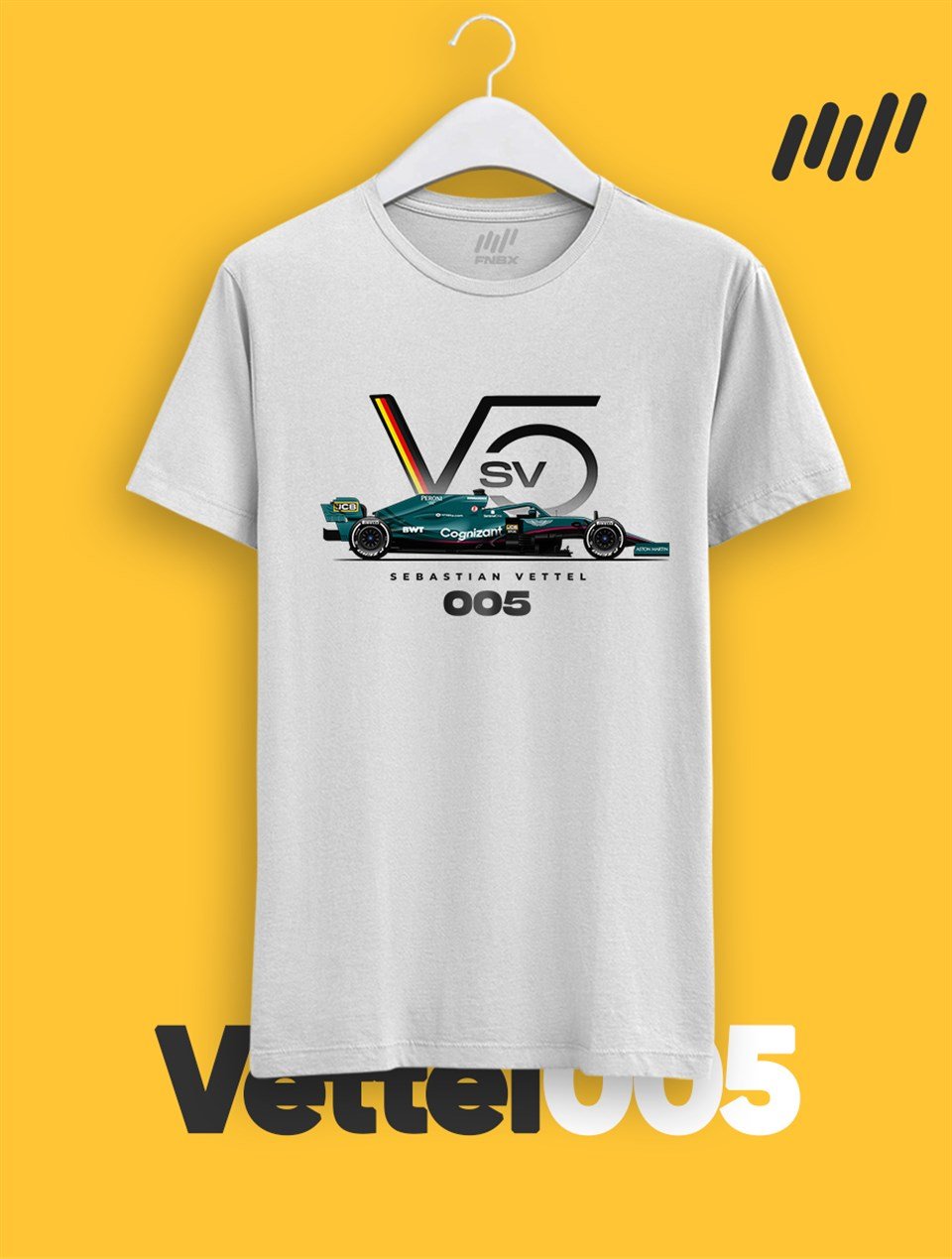 Sebastian Vettel Aston Martin F1 Team Logo T-Shirt