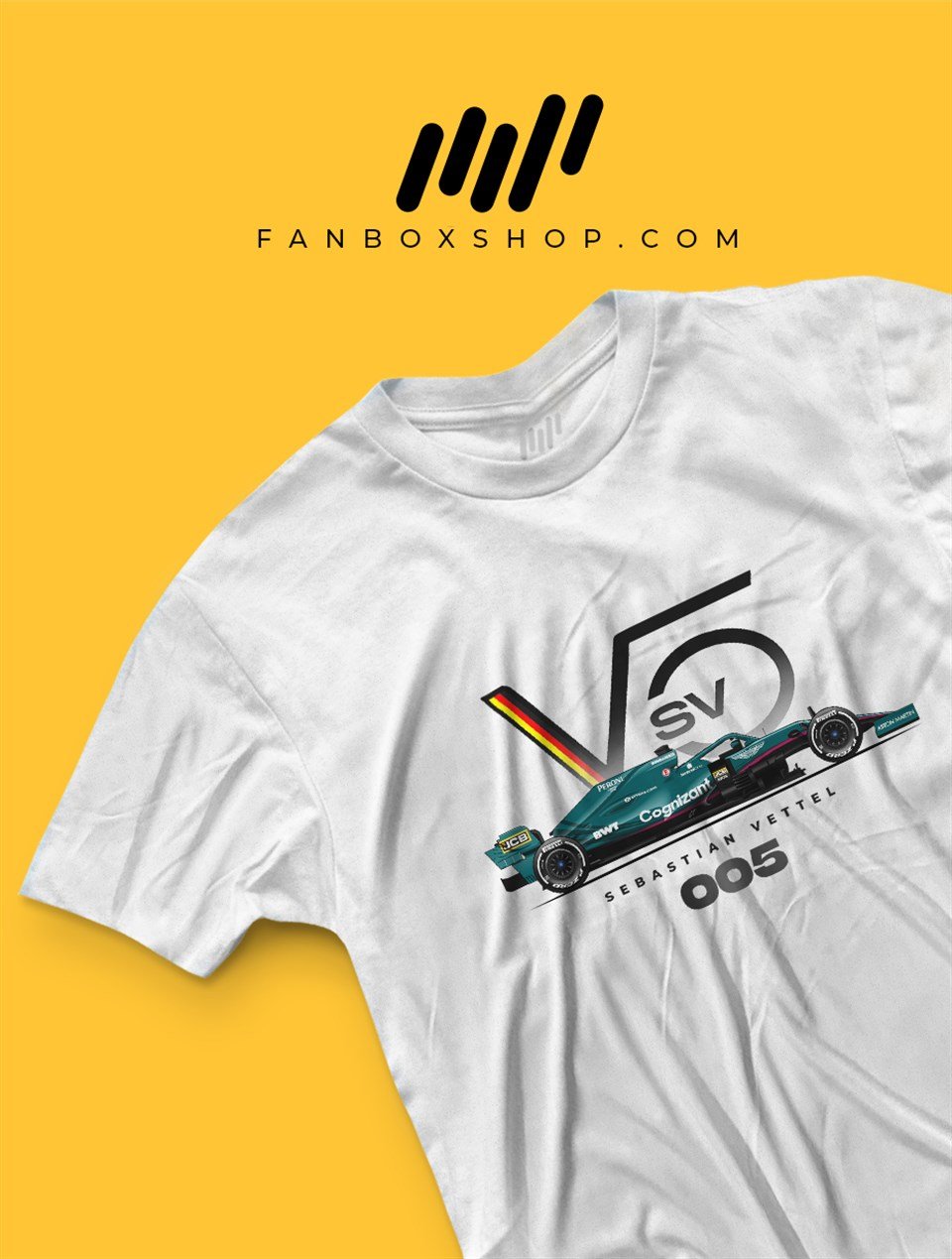 Sebastian Vettel Aston Martin F1 Team Logo T-Shirt