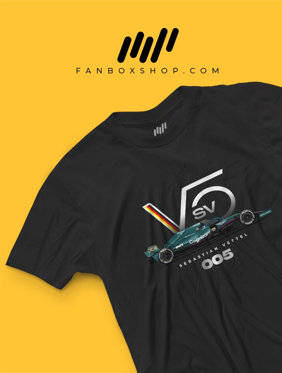 Sebastian Vettel Aston Martin F1 Team Logo T-Shirt