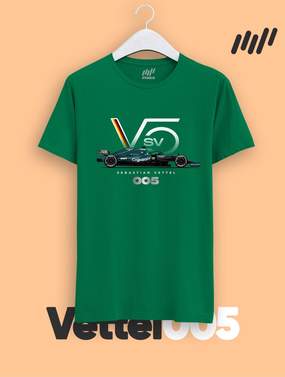 Sebastian Vettel Aston Martin F1 Team Logo T-Shirt