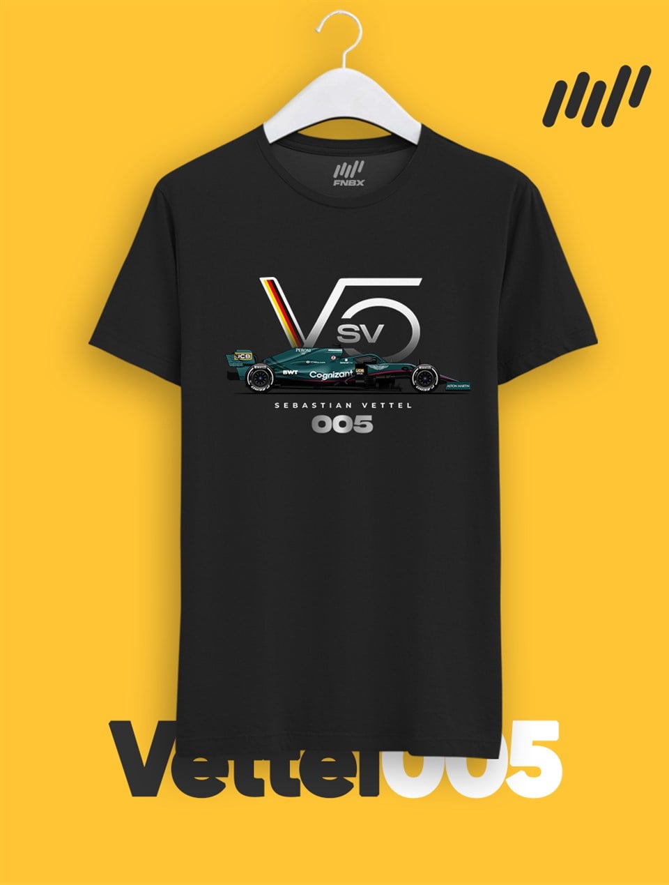 Sebastian Vettel Aston Martin F1 Team Logo T-Shirt