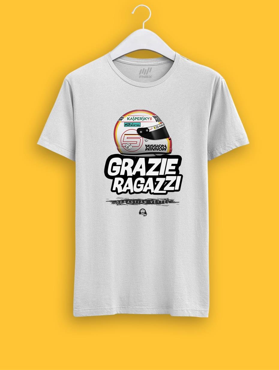Sebastian Vettel Grazie Ragazzi T-Shirt