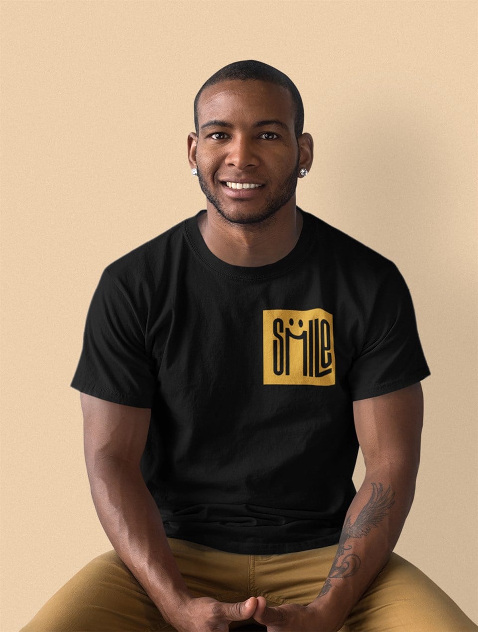 Smile Siyah T-Shirt