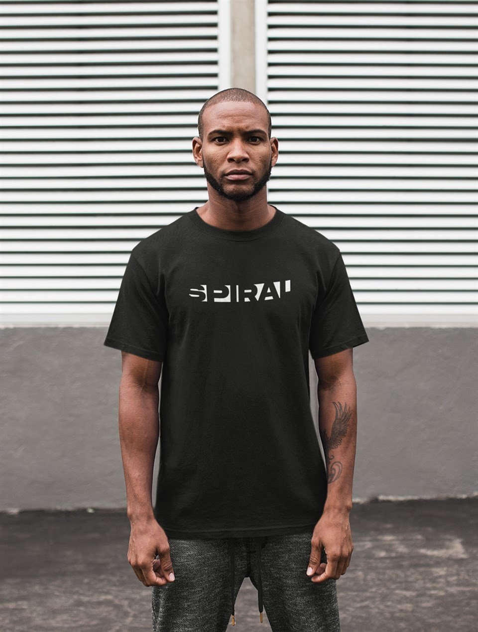 Spiral Fashion Siyah T-Shirt