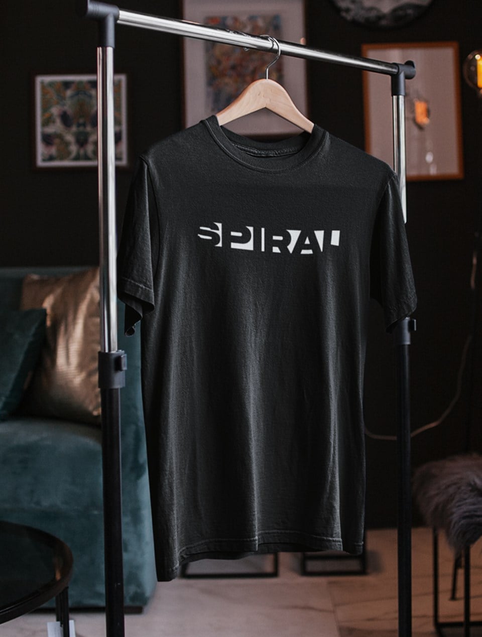 Spiral Fashion Siyah T-Shirt