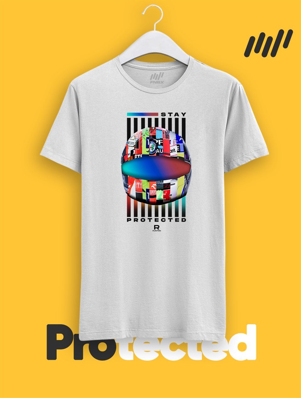 Stay Protected 2021 F1 Kaskları T-Shirt