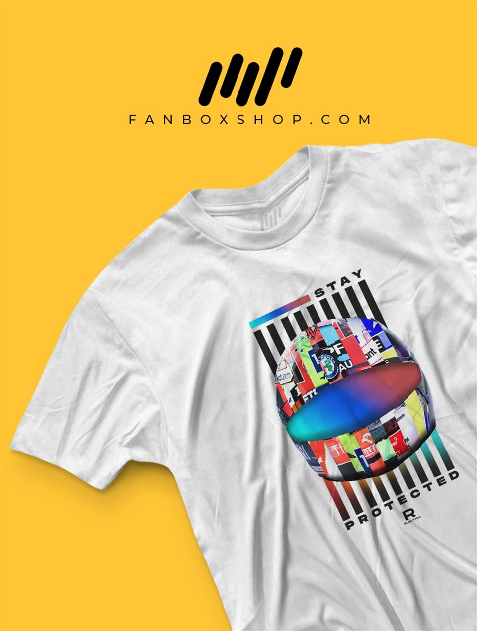 Stay Protected 2021 F1 Kaskları T-Shirt