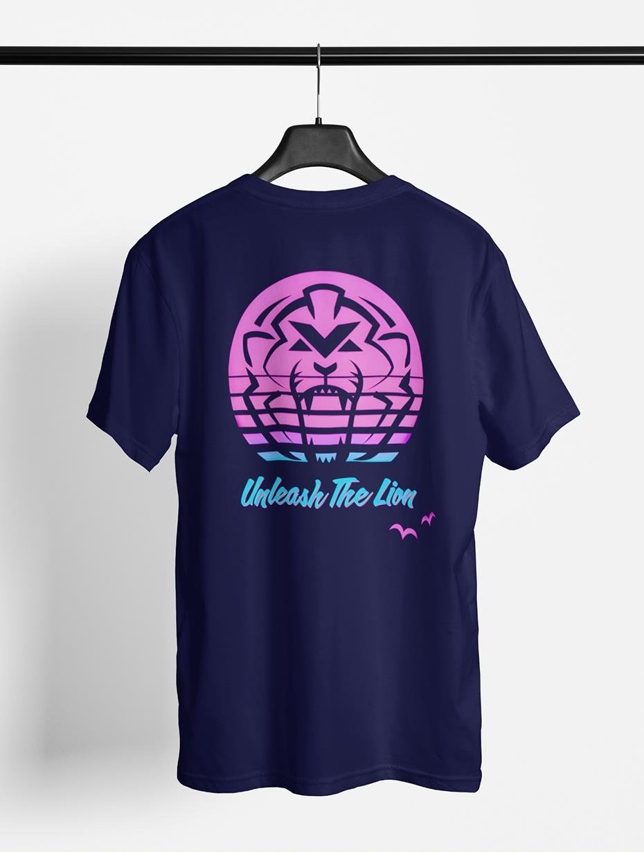 Unleash the Lion-Max Lacivert T-shirt