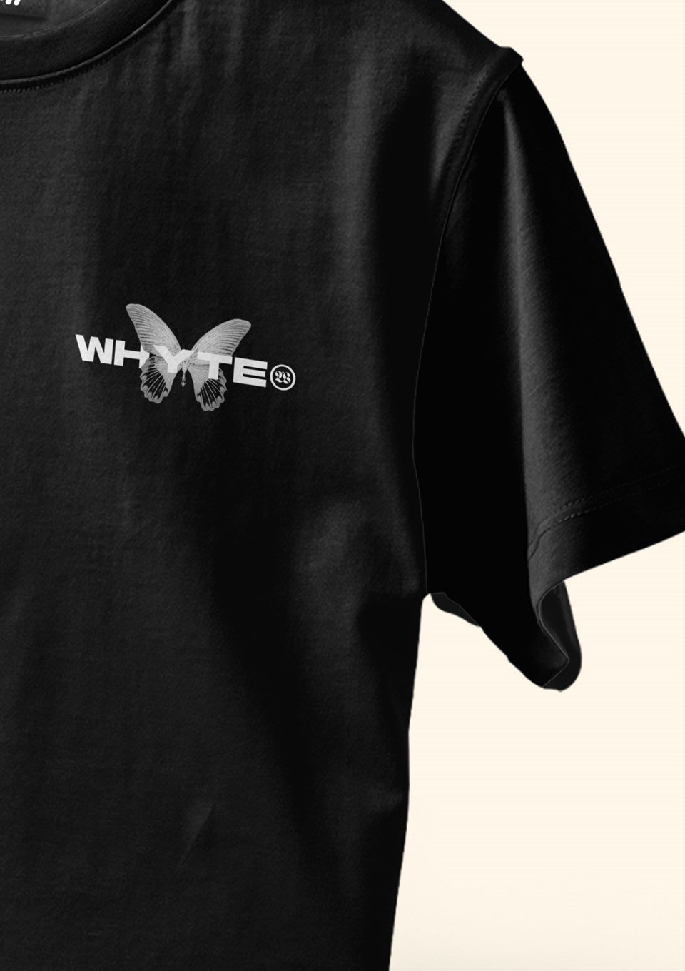 Whyt Baskılı Unisex Siyah T-Shirt