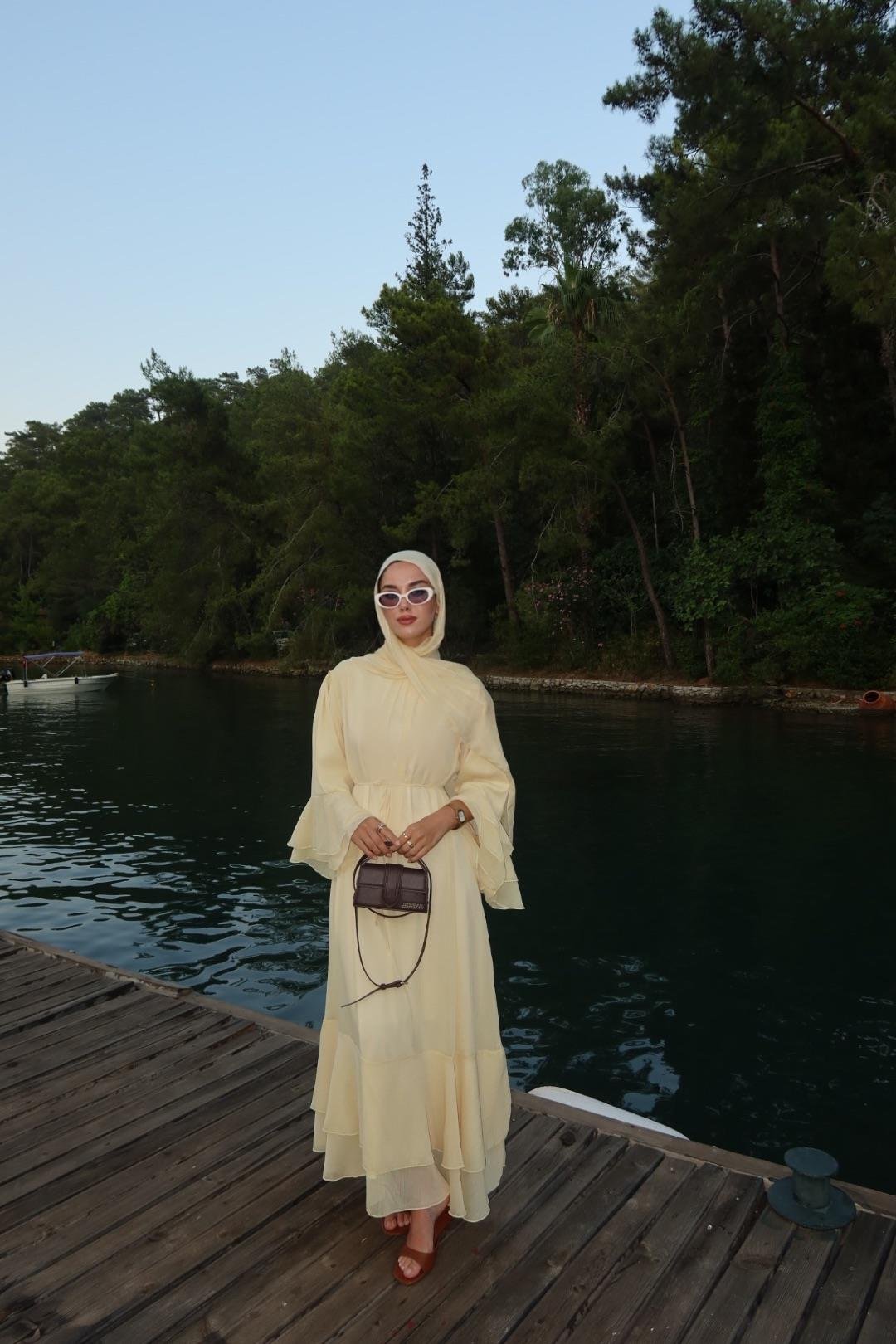 Lime Elbise Sarı