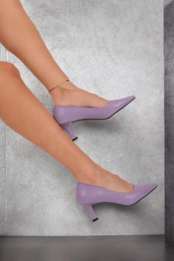 Kadın Sity Lila 6 Cm İnce Topuklu Stiletto