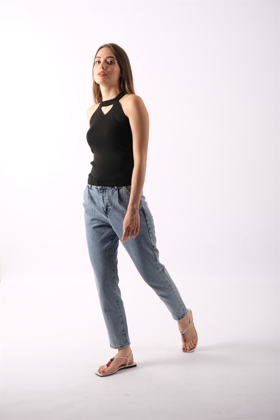 Yüksek Bel Kot Jeans