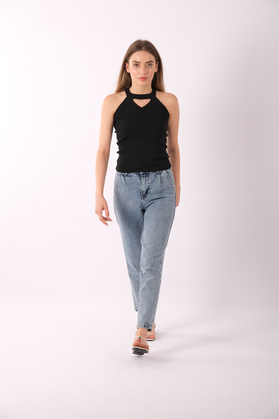Yüksek Bel Kot Jeans