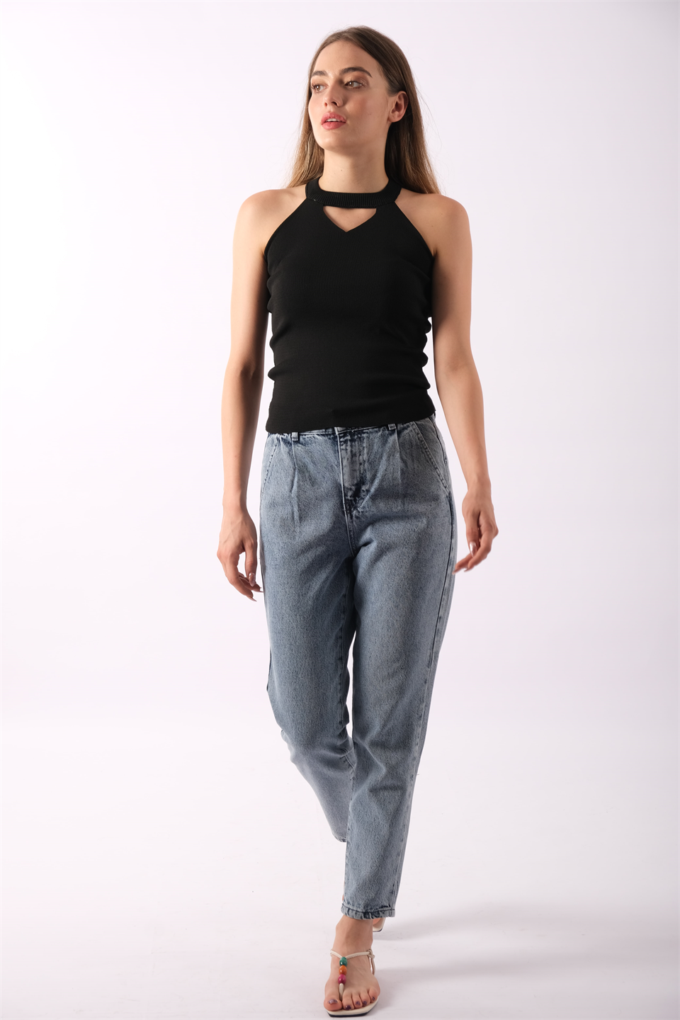 Yüksek Bel Kot Jeans