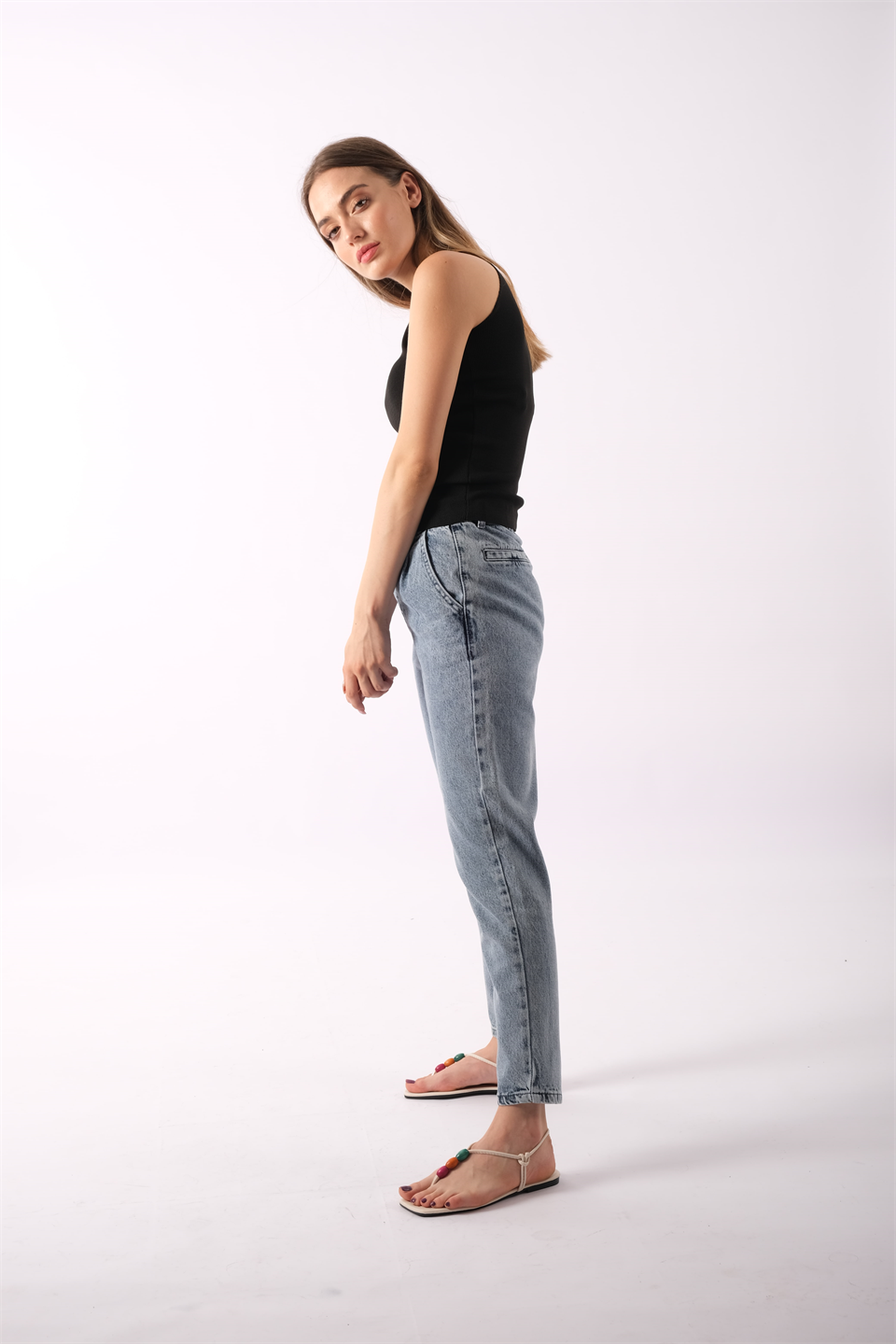 Yüksek Bel Kot Jeans