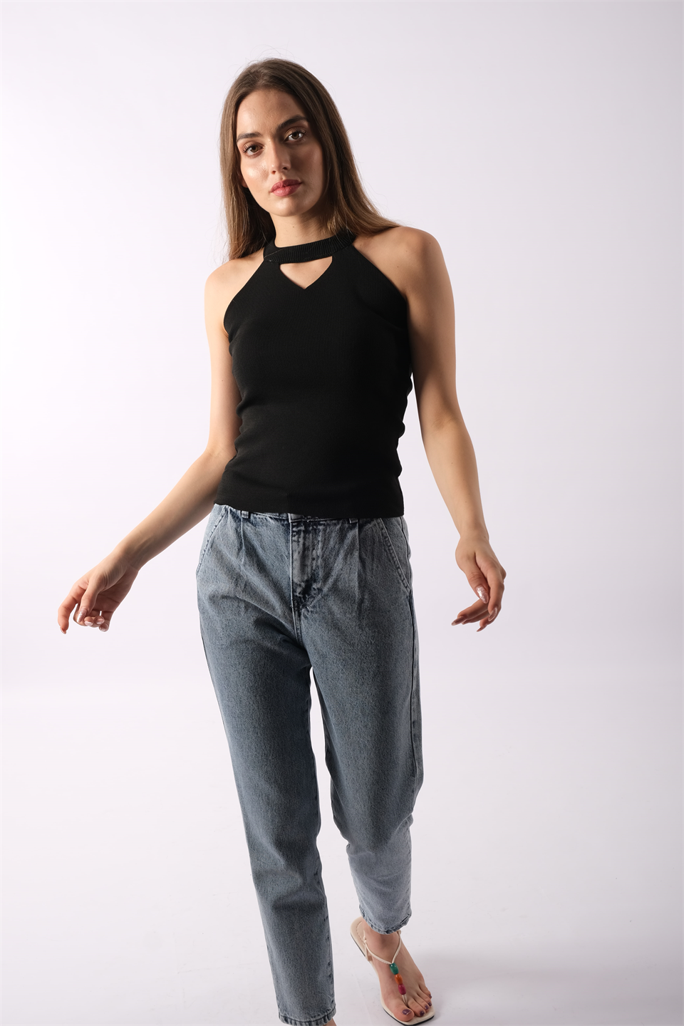 Yüksek Bel Kot Jeans