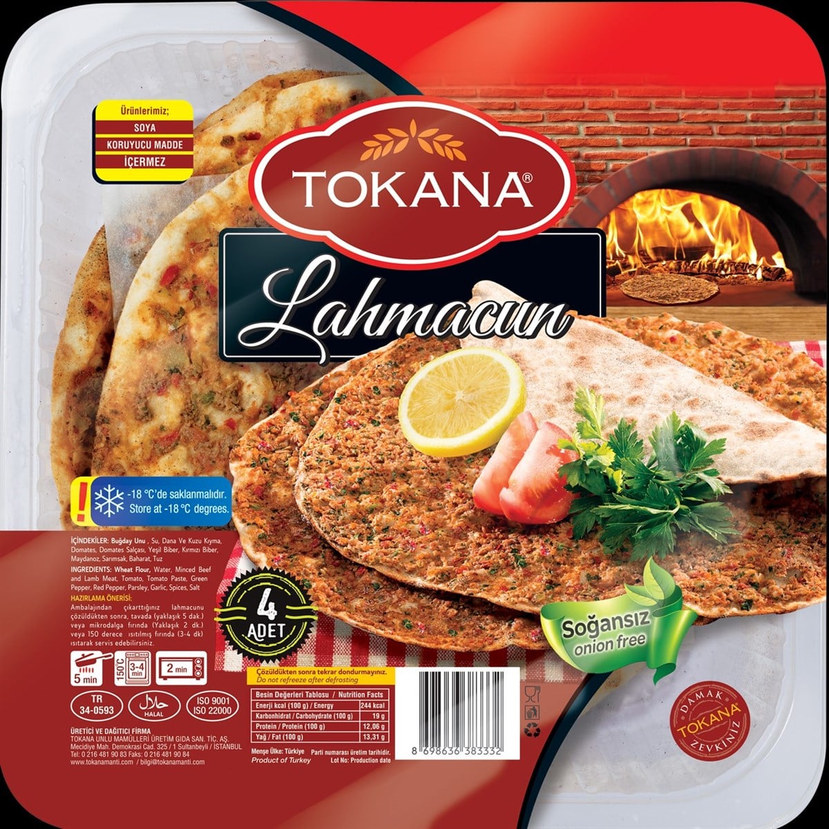 Antep Lahmacun 4 Adet