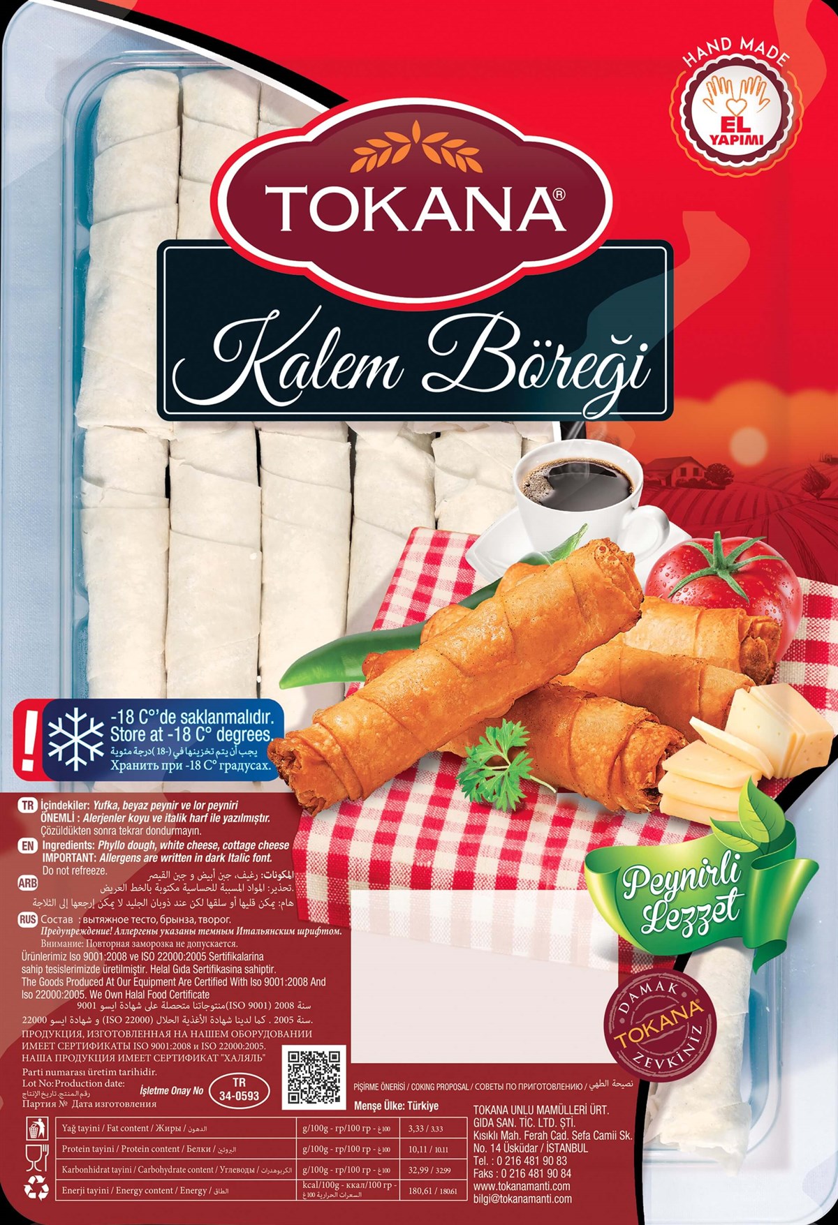 Peynirli Mini Kalem Böreği 400 gr