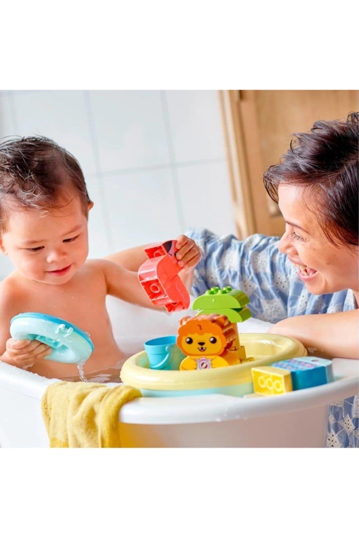 10966 ® Duplo® Banyo Zamanı Eğlencesi: Yüzen Hayvan Adası, 20 Parça, +1,5 Yaş