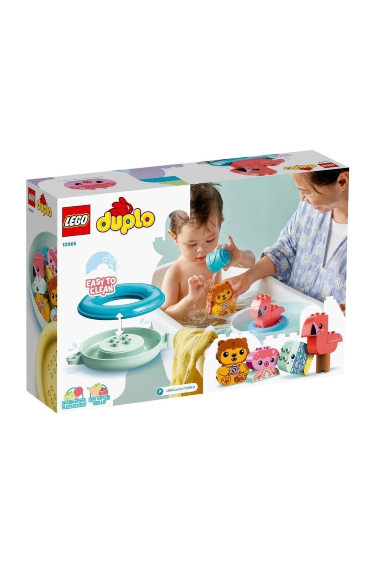 10966 ® Duplo® Banyo Zamanı Eğlencesi: Yüzen Hayvan Adası, 20 Parça, +1,5 Yaş