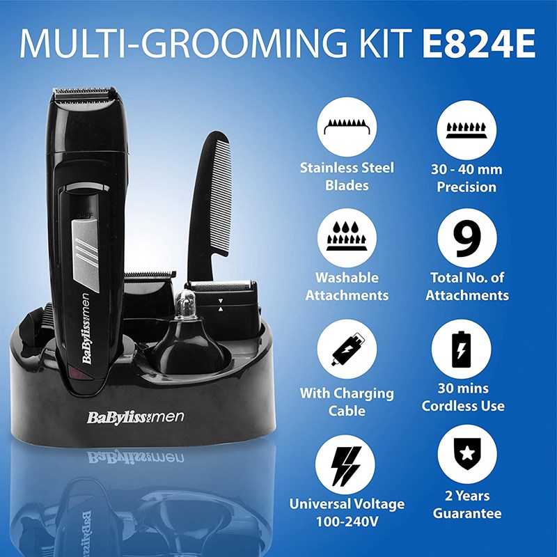 Babyliss E824E 8'i 1 Arada Erkek Bakım Seti