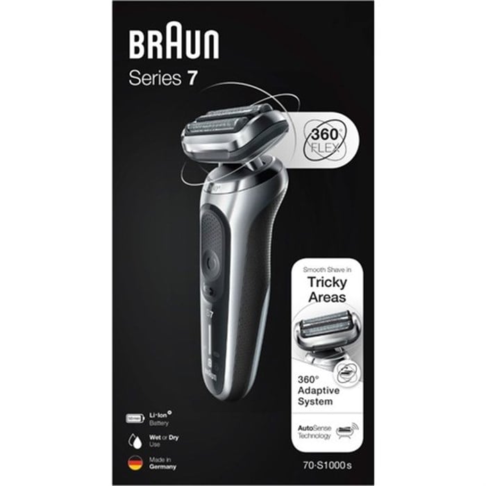 Braun Seri 7 Serisi S1000 S Silver Islak Kuru Tıraş Makinesi
