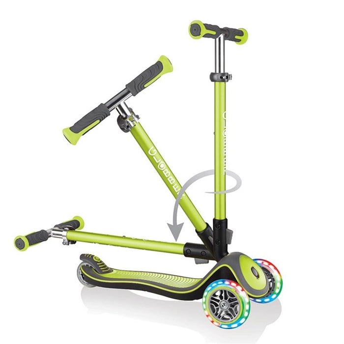 Globber Scooter/Elite Deluxe Işıklı/Yeşil