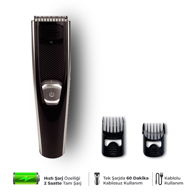 Goldmaster Risto GM-8117 Nero Şarjlı Saç Kesme Makinesi