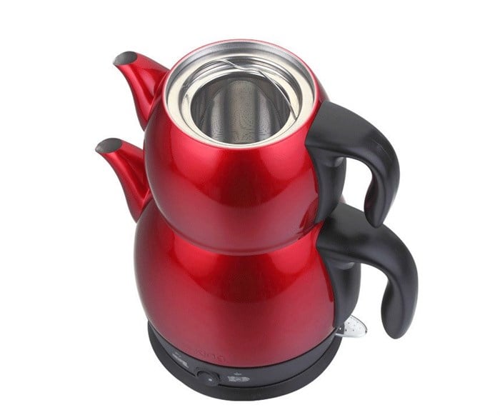King Lea P 315 R Elektrikli Çay Makinesi Kırmızı