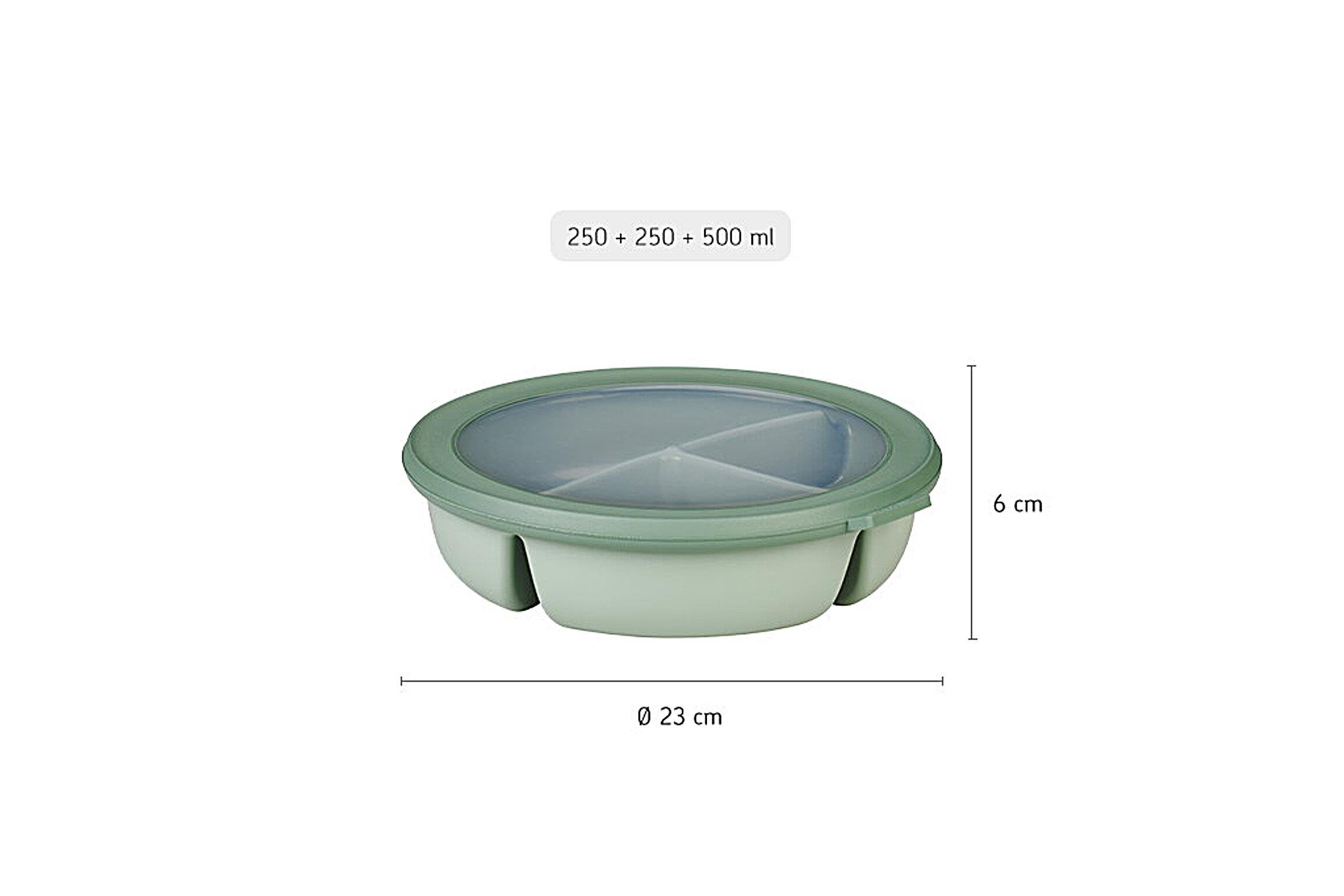 Mepal Bento Bowl Cirqula (250+250+500 Ml) - Nordic Blue