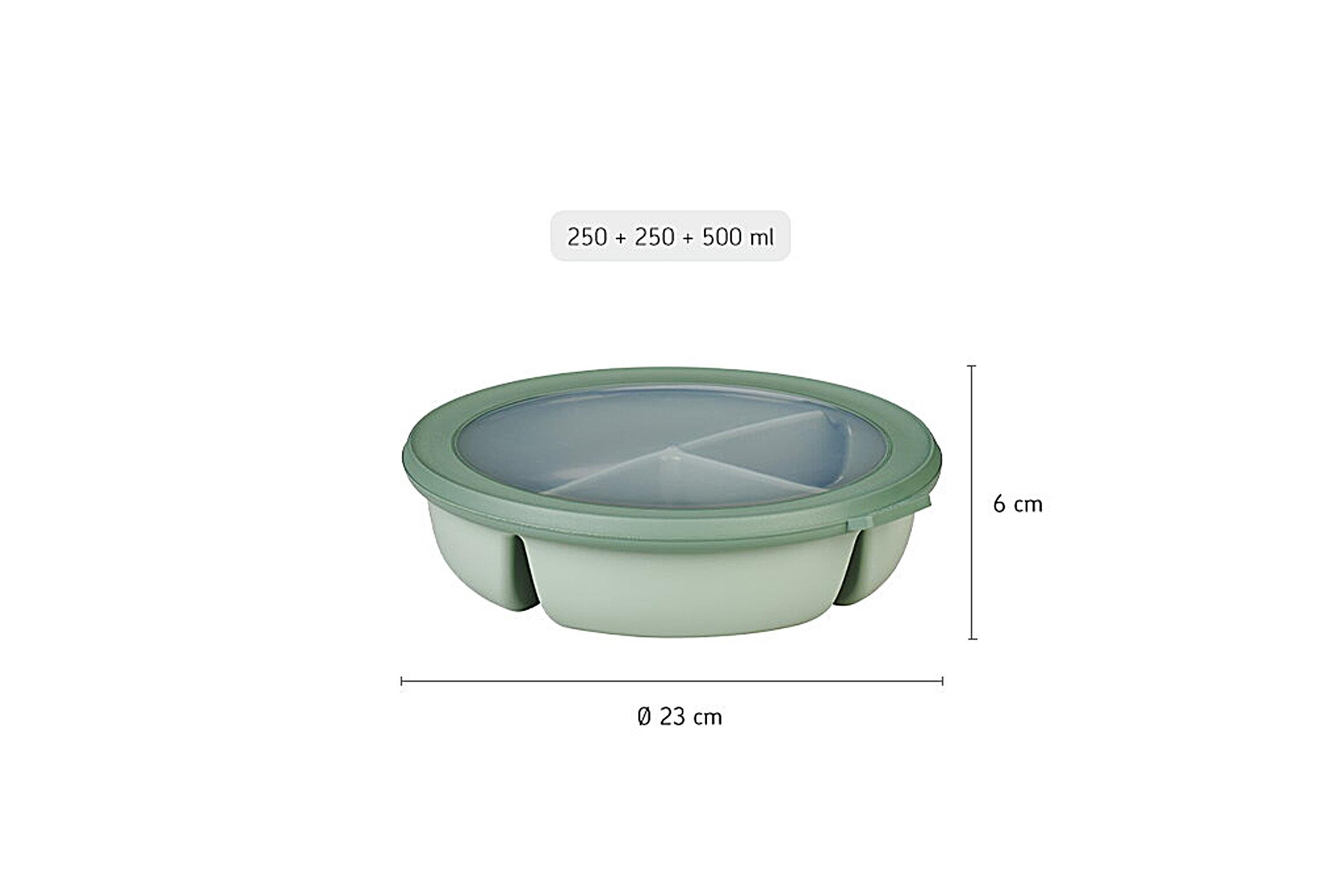 Mepal Bento Bowl Cirqula (250+250+500 Ml) - Nordic Blue