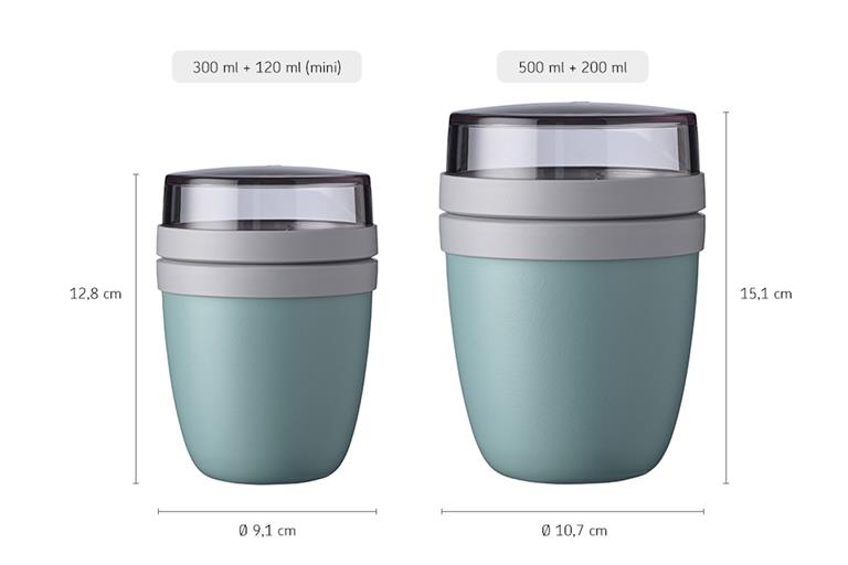 Mepal Lunchpot Ellipse mini - Nordic green