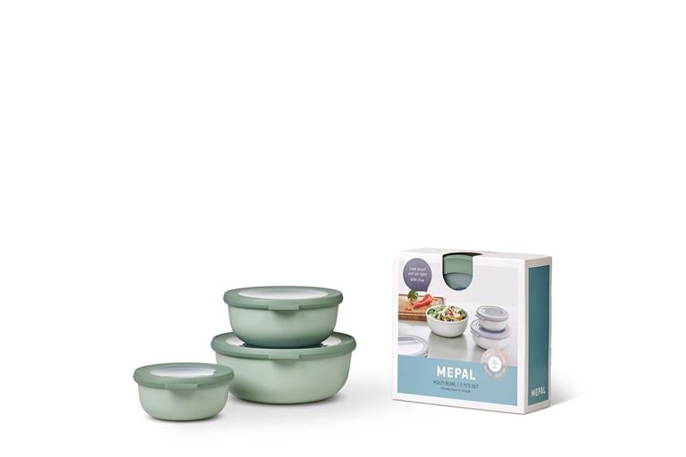 Mepal set cirqula round 3 saklama kabı pcs ml