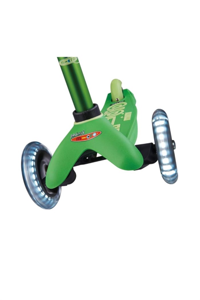 Micro Mini Deluxe Led 3 Tekerlekli Yeşil Scooter - MMD051