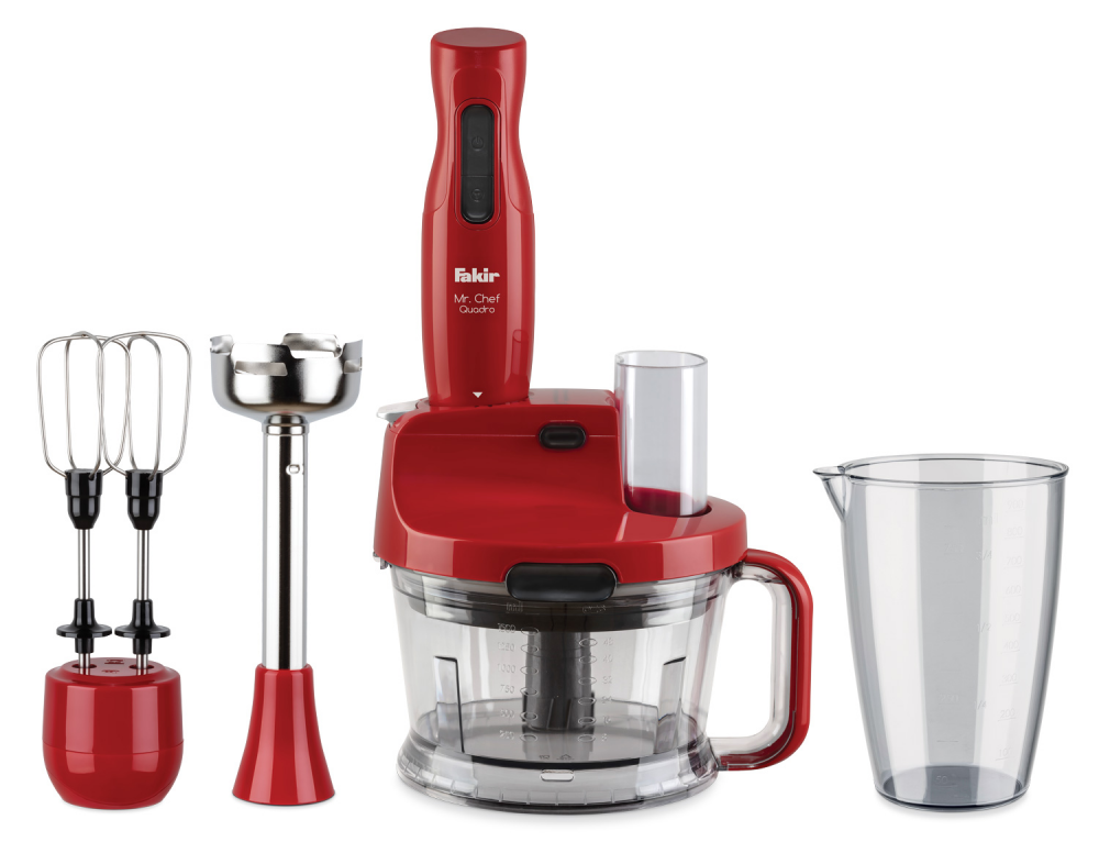 Mr Chef Quadro Blender Set Rouge