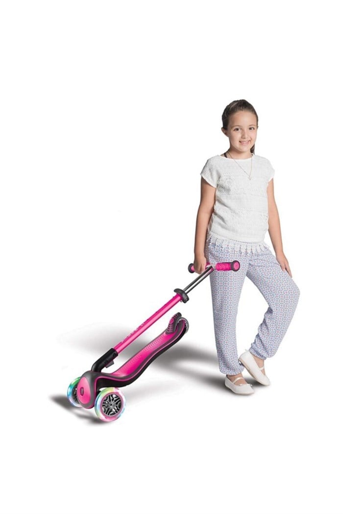 Scooter/Elite Deluxe Işıklı/Pembe-444-410