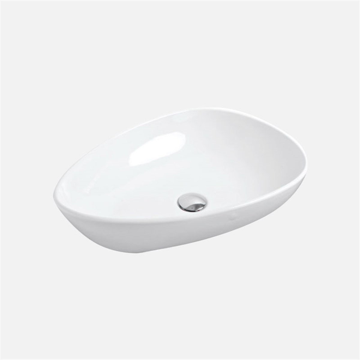 Güral Vit Badem Lavabo Beyaz 37 cm x 59 cm