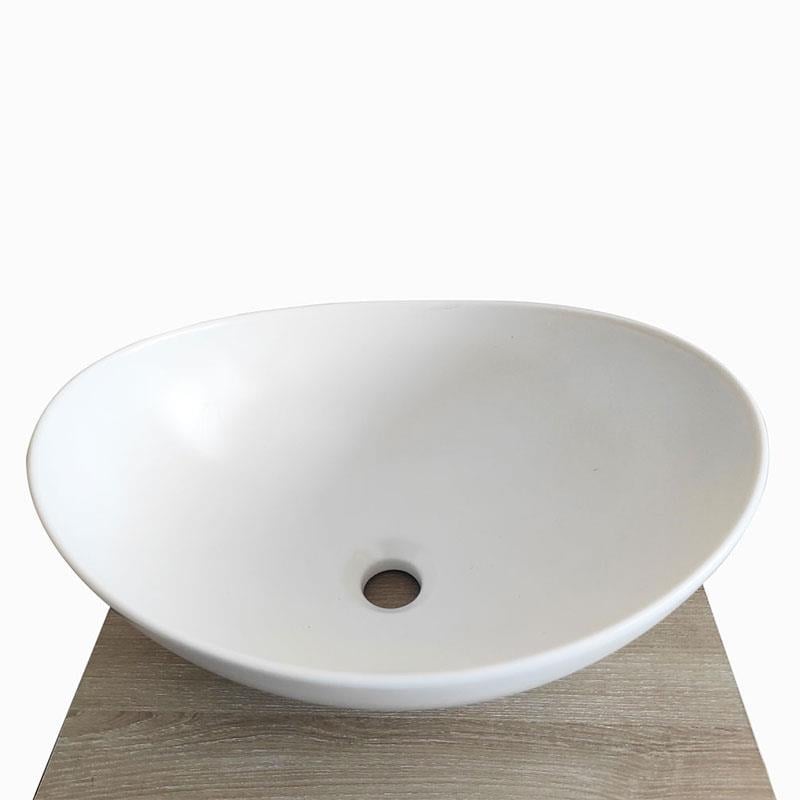 Güral Vit Çanak Lavabo Mat Beyaz Mobilya Üstü 40,6 cm x 32,2 cm