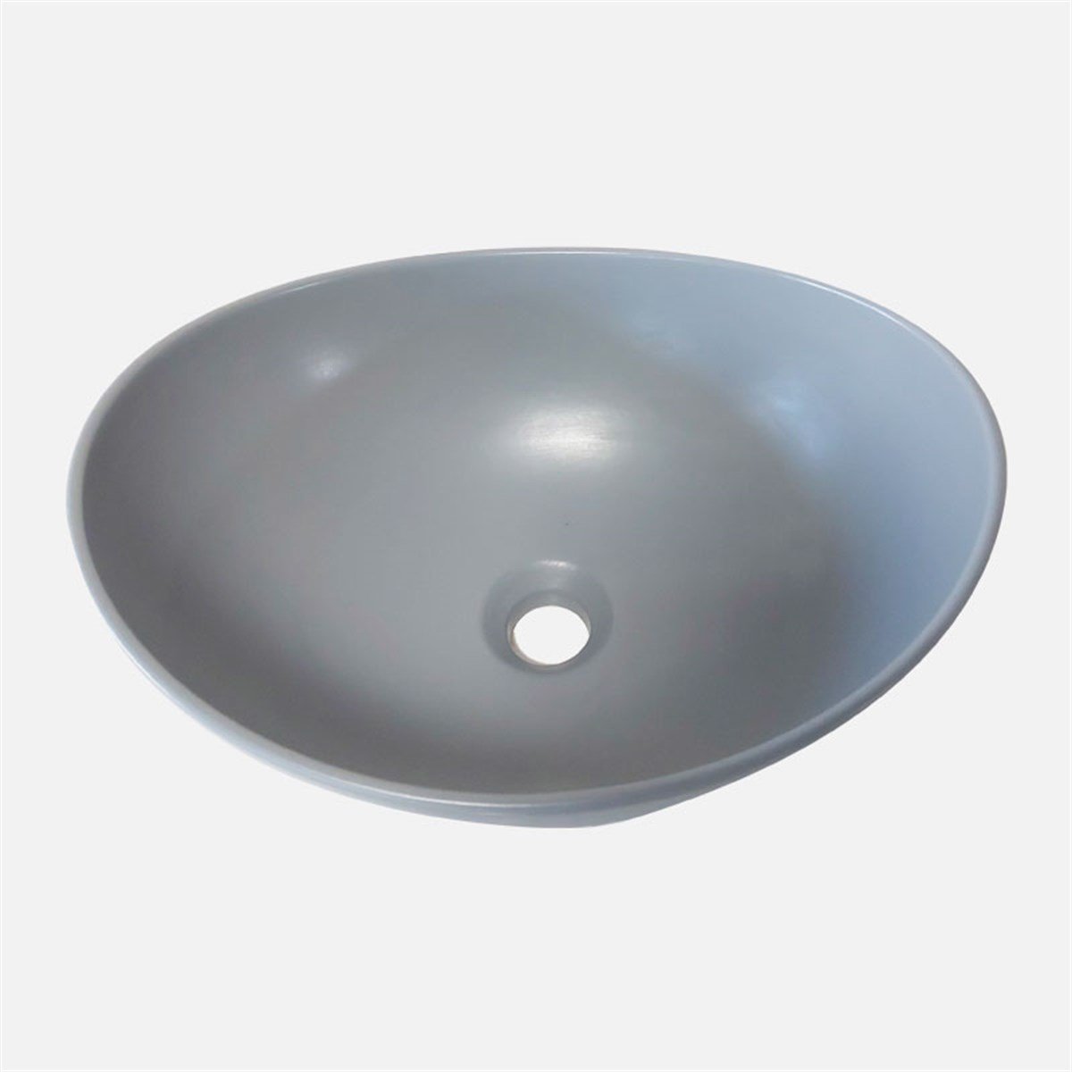 Güral Vit Çanak Lavabo Mat Gri Mobilya Üstü 40,6 cm x 32,2 cm