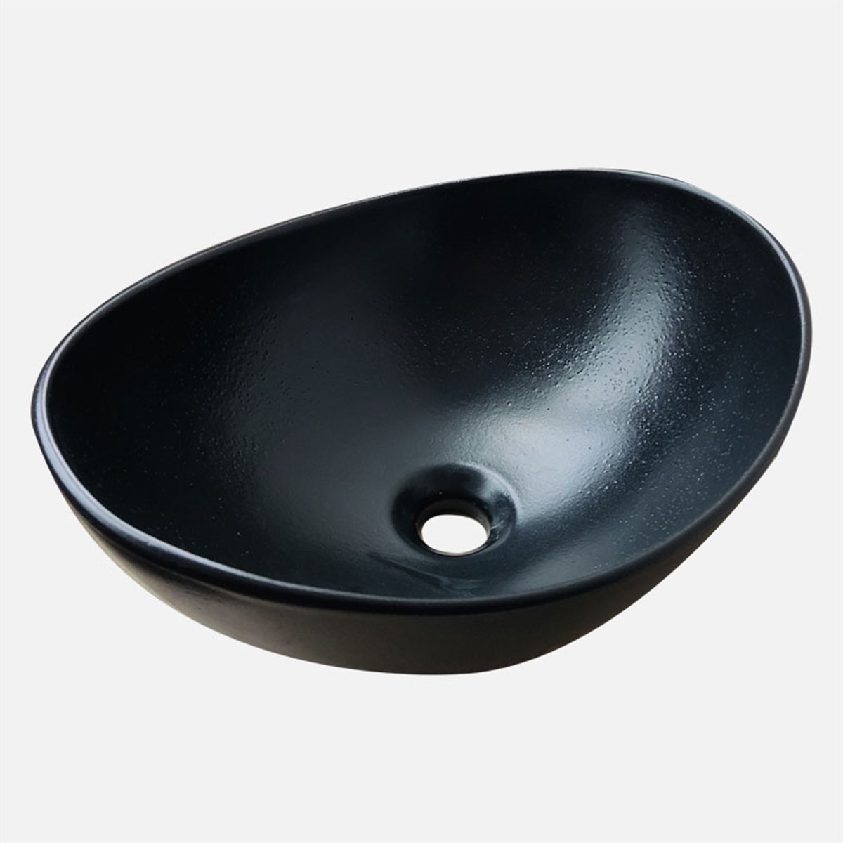 Güral Vit Çanak Lavabo Mat Siyah Mobilya Üstü 40,6 cm x 32,2 cm Outlet Ürün