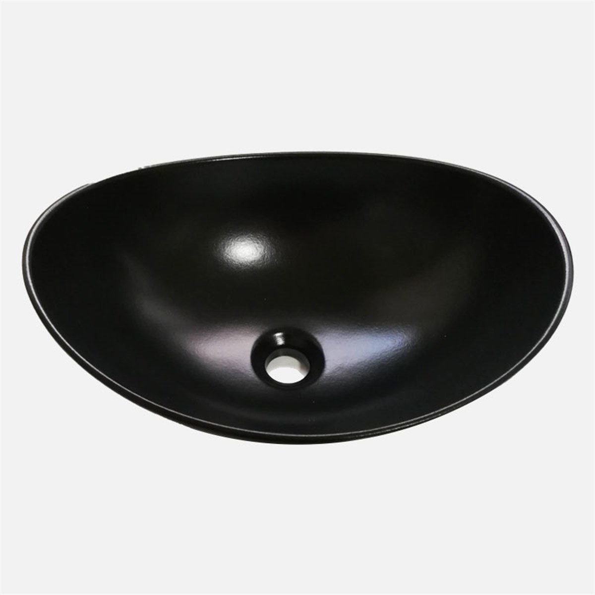 Güral Vit Çanak Lavabo Mat Siyah Mobilya Üstü 40,6 cm x 32,2 cm