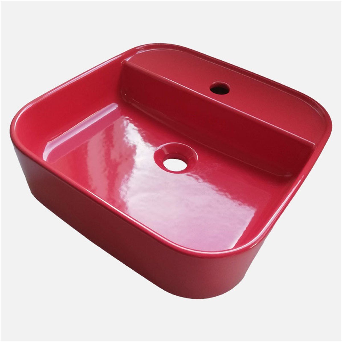 Güral Vit Nova Mobilya Üstü Lavabo Parlak Kırmızı